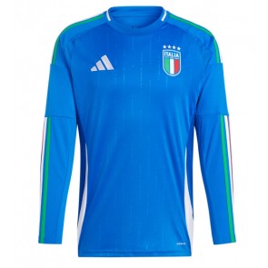 Italy Replica Home Stadium Shirt Euro 2024 Long Sleeve